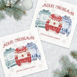 Servilleta De Papel Ugly Sweater Holiday Christmas Party