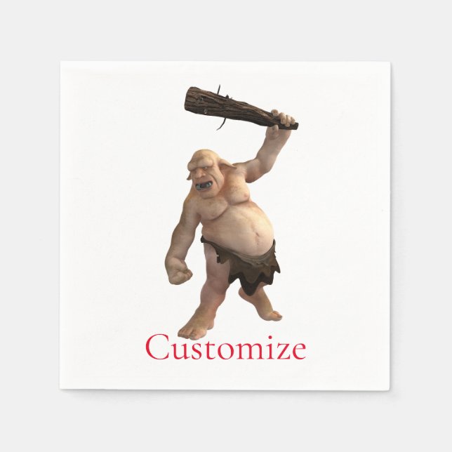 Servilleta De Papel Ugly Troll Thunder_Cove (Anverso)