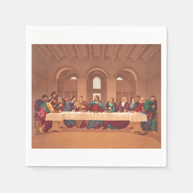 Servilleta De Papel Última Cena de Jesucristo (Anverso)