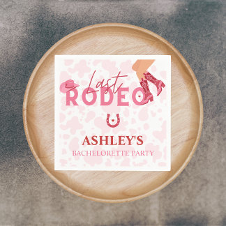 Servilleta De Papel Última fiesta de la soltera en Rodeo Vamos Chicas