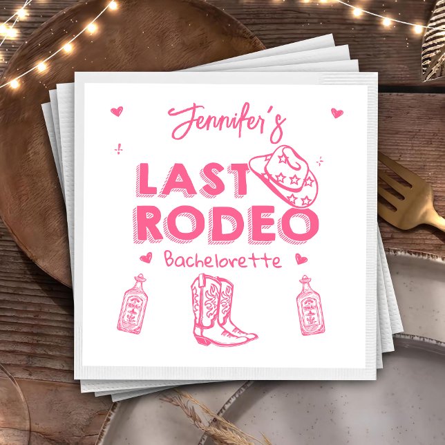 Servilleta De Papel Última fiesta de soltera vaquera de rodeo (Subido por el creador)