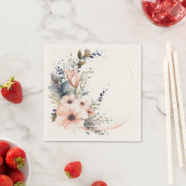 Servilleta De Papel Última Flor Delicada: servilletas Bodas personaliz