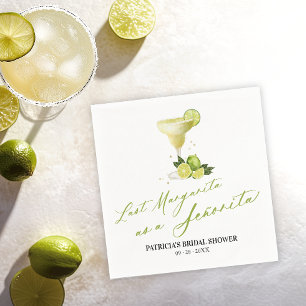 Servilleta De Papel Última Margarita como Señorita Despedida de Solter