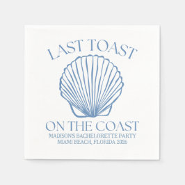 Servilleta De Papel Última Tostada En La Costa