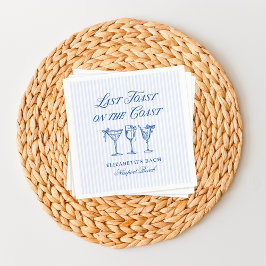 Servilleta De Papel Última tostada en la costa Elegante mano de arcos