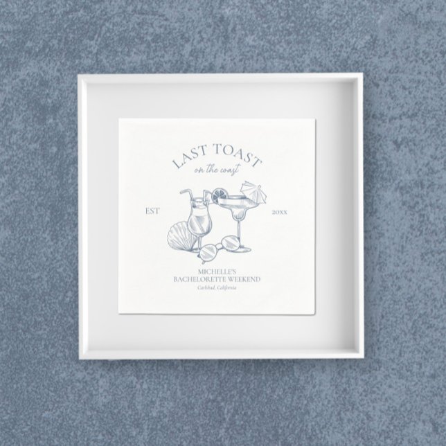 Servilleta De Papel Última tostada en la fiesta de la soltera costera (Subido por el creador)