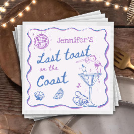 Servilleta De Papel Último brindis en la fiesta de despedida de solter