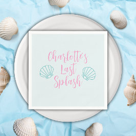 Servilleta De Papel Último chapuzón Playa Tropical Caracola Despedida