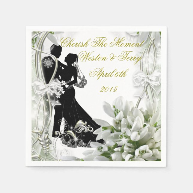 Servilleta De Papel Último día de boda (Anverso)