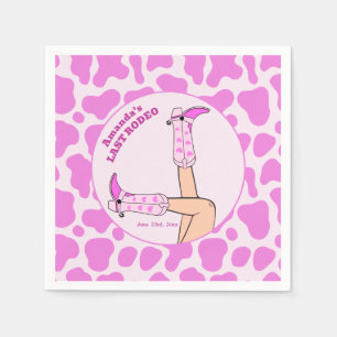 Servilleta De Papel Último Rodeo Fiesta de Despedida de Soltera Cowgir