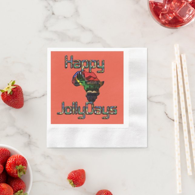 Servilleta De Papel Últimos Navidades de África Personalizado especial (In situ)