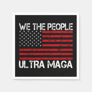 Servilleta De Papel Ultra Maga Pro Trump 2024 Funny Republicano