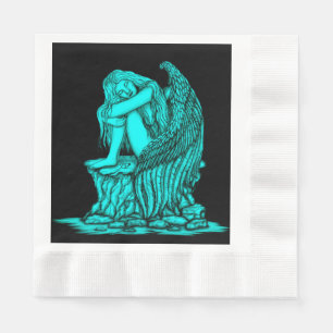 Servilleta De Papel Un ángel dormido en la piedra