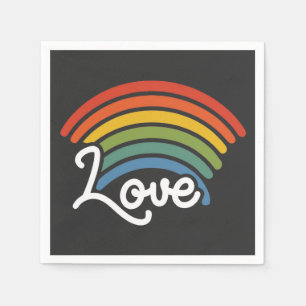 Servilleta De Papel Un arcoiris de amor