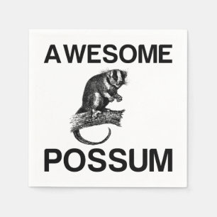 SERVILLETA DE PAPEL UN ASOMBROSO POSSUM