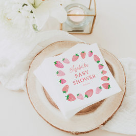 Servilleta De Papel Un Baby Shower de fresa dulce de Berry
