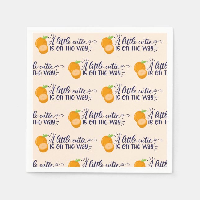 Servilleta De Papel Un Baby Shower un poco cursi (Anverso)