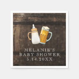 Servilleta De Papel Un bebé está preparando Baby Shower