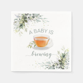 Servilleta De Papel Un bebé está preparando Baby Shower Fiesta de té