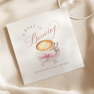 Servilleta De Papel Un bebé está preparando café