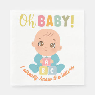 Servilleta De Papel Un bebé gracioso