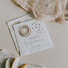 Servilleta De Papel Un bebé prepara café Baby Shower