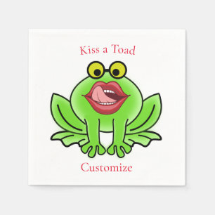 Servilleta De Papel Un beso gracioso a una toad Thunder_Cove
