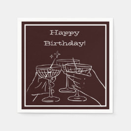 Servilleta De Papel Un bit Tini más viejo - Decoraciones temáticas de 