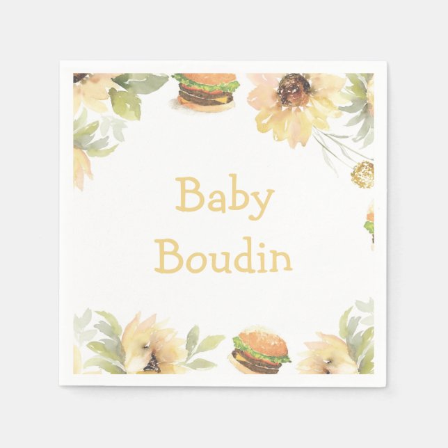 Servilleta De Papel Un bollo en las hamburguesas de hormigón en la ser (Anverso)