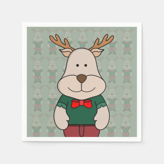 Servilleta De Papel Un bonito ciervo (Anverso)