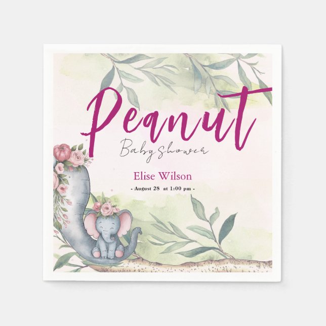 Servilleta De Papel Un cacahuete dulce está en camino (Anverso)