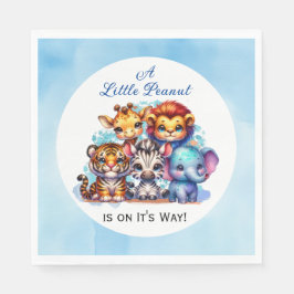 Servilleta De Papel Un cacahuete está en camino | BABY SHOWER