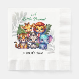 Servilleta De Papel Un cacahuete está en camino | BABY SHOWER