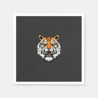 un cierre de la cara de un tigre sobre un fondo ne