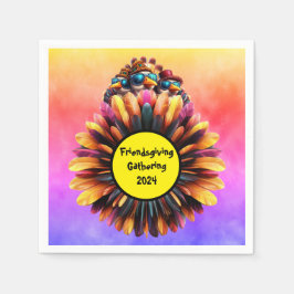 Servilleta De Papel Un día de acción de gracias divertida