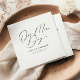 Servilleta De Papel Un día más de ensayo Cena elegante moderna