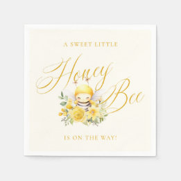 Servilleta De Papel Un dulce baby shower de abejas melíferas