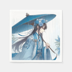 Servilleta De Papel Un encantador Señor Chino (Estilo Manga Oriental)