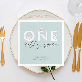 Servilleta De Papel Un estúpido goose primer cumpleaños