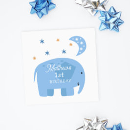 Servilleta De Papel Un extraño elefante azul. Niños pequeños/cumpleaño