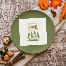 Servilleta De Papel Un feliz cumpleaños del oso de camper