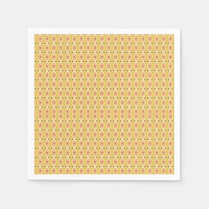 Servilleta De Papel un fondo naranja y amarillo con círculos