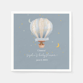 Servilleta De Papel Un Globo Aerostático Explorador Pequeño