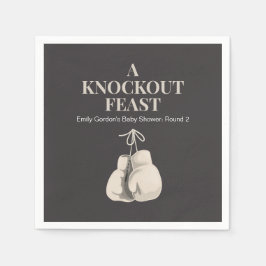 Servilleta De Papel Un Knockout Fiesta Boxing Tema Napkins Papel