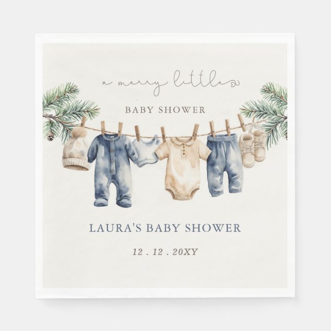 Servilleta De Papel Un lindo Navidad de Baby Shower