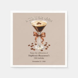 Servilleta De Papel Un Martini Espresso marrón un poco más viejo de 30