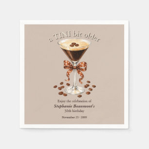 Servilleta De Papel Un Martini Espresso marrón un poco más viejo de 30