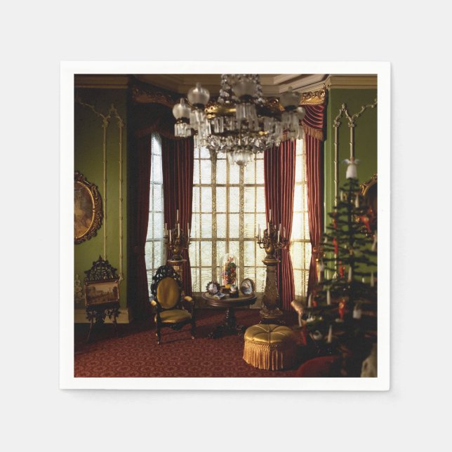 Servilleta De Papel Un Navidad victoriano - servilletas (Anverso)