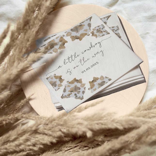 Servilleta De Papel Un niño pequeño está en camino (cowboy napkins)