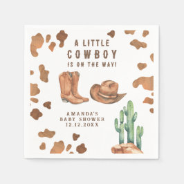 Servilleta De Papel Un niño pequeño está en camino a Baby Shower